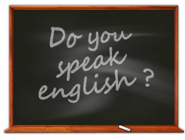 Entrevista de Emprego em Inglês: 10 Perguntas e Respostas + 4 dicas para fazer bonito do you speak english quadro ingles pergunta 624x473 - Entrevista de Emprego em Inglês: 10 Perguntas e Respostas + 4 dicas para fazer bonito